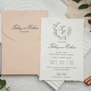 Mühürsüz Pembe Soft Davetiye